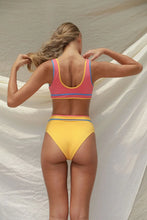 Load image into Gallery viewer, Juniper Swim Bottom - Honeycomb Sunset Colorblock