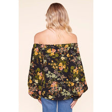Load image into Gallery viewer, Night Bloom Off The Shoulder Top
