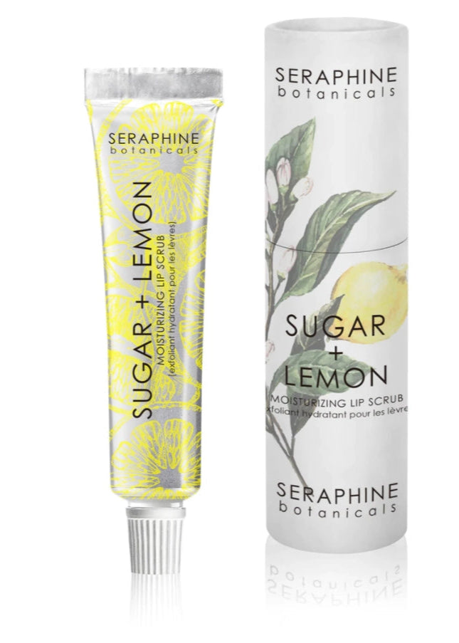 Seraphine Botanicals Sugar + Lemon Lip Scrub